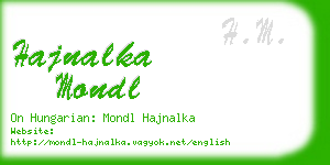 hajnalka mondl business card